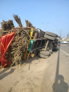 बहचौला गन्ना ट्रक हादसा